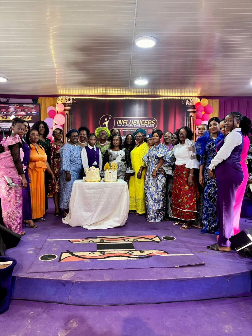 IFORT 2026 final-day celebration with women and church family gathered around the anniversary cake.